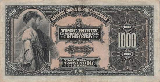 1000 Korun 1932 Banknote
